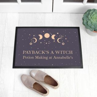 Personalised Celestial Moon Phase Indoor Doormat Product Image