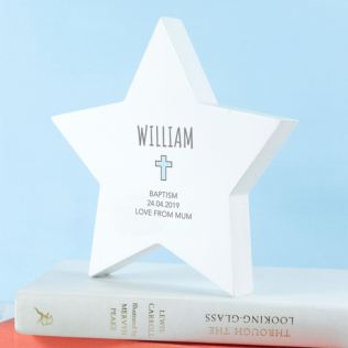 Personalised Christening Star Keepsake Product Image