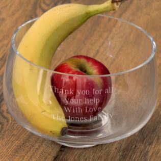 Personalised Glass Fruit Bowl Product Image