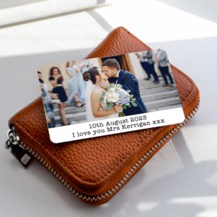 Personalised Metal Wallet Photo Cards Product Image