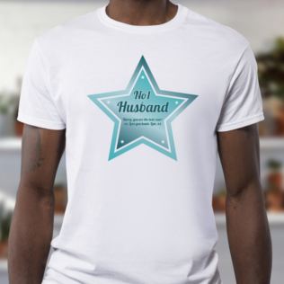 Personalised Number 1 Husband T-Shirt Product Image