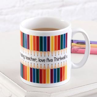 Personalised Teacher Mug - Pencil Design Product Image