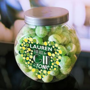 Personalised You're the Gin to my Tonic Sweet Jar Product Image