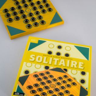 Wooden Solitaire Game Product Image