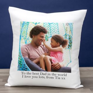 Personalised Photo Cushion For Dad Product Image