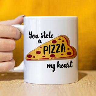 Personalised Pizza My Heart Mug Product Image