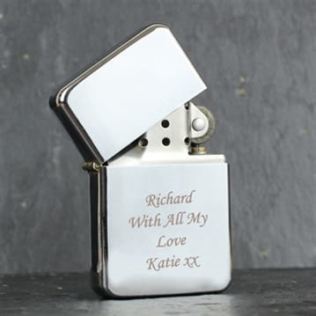 Personalised Silver Lighter Product Image