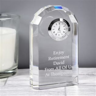 Personalised Glass Clock Product Image