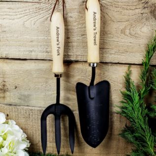 Personalised Fork & Trowel Set Product Image