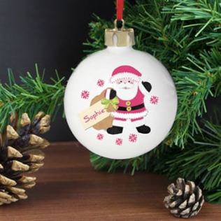 Personalised Santa Bauble Product Image