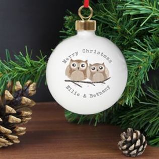 Personalised Owl Bauble Product Image