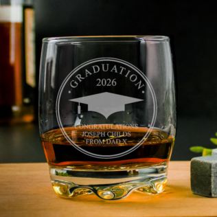 Personalised Graduation Whisky Tumbler Product Image