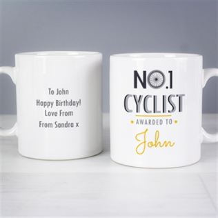 Personalised No.1 Cyclist Mug Product Image