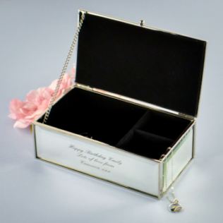 Personalised Mirrored Jewellery Box Product Image