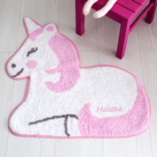 Personalised Embroidered Betty The Unicorn Rug Product Image