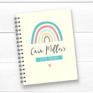 Personalised A5 Rainbow Notebook Product Image