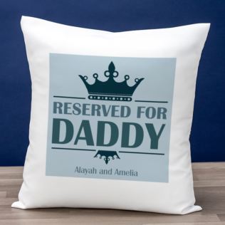 Reserved For Daddy Personalised Cushion Product Image