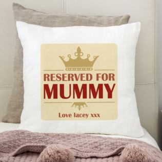 Reserved For Mummy Personalised Cushion Product Image