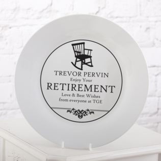 Personalised Retirement Plate Product Image