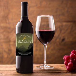 Personalised Retirement Red Wine Product Image
