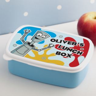 Personalised Robot Splat Design Lunch Box Product Image