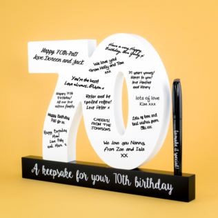70 Birthday Signature Number Product Image
