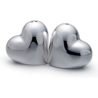 Personalised Heart Shaped Salt & Pepper Pots Product Image