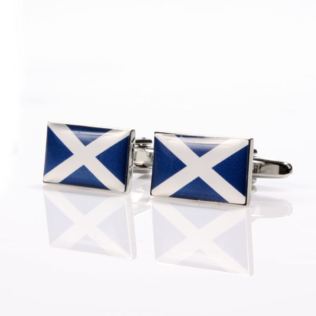 Personalised Scottish Flag Cufflinks Product Image