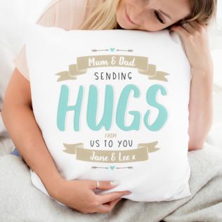 Personalised Sending Hugs Cushion Product Image