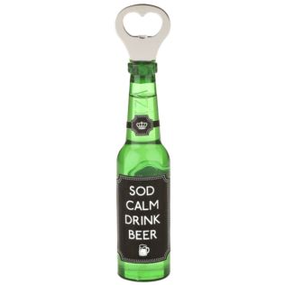 Beer Bottle Opener - Sod Calm Drink Beer Product Image