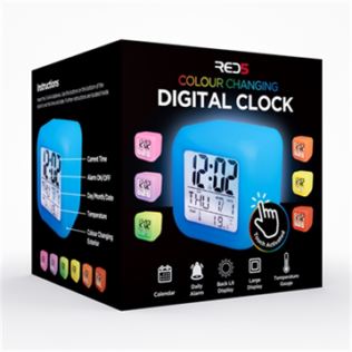 Colour Change Digital Clock Product Image