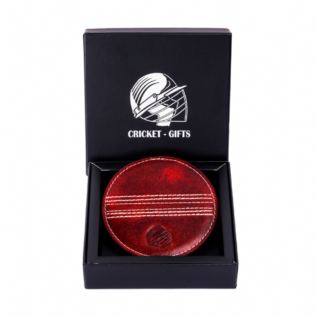 Cricket Red Buffalo Leather Coaster Product Image