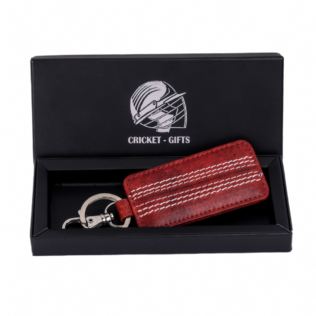 Cricket Red Buffalo Leather Key Fob Product Image