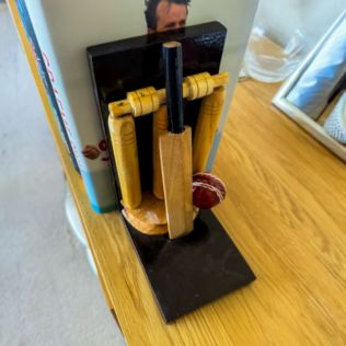 Wooden Cricket Bookend Product Image