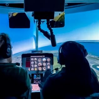 Helicopter Flight & Simulator Experience with Sparkling Lunch for Two Product Image