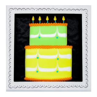 Biscuiteers Birthday Cake Hand-Iced Letterbox Biscuit Product Image