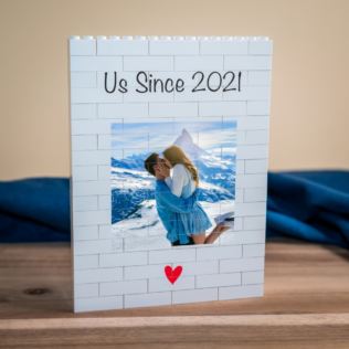 Personalised "Us Since…" LEGO® Brick Photo Upload Blocks Product Image