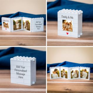 Personalised Fold-Out "Daddy & Me" LEGO® Brick Photo Albums Product Image