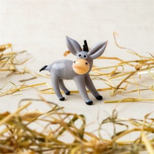 Artisan Glass Donkey Figurine Product Image