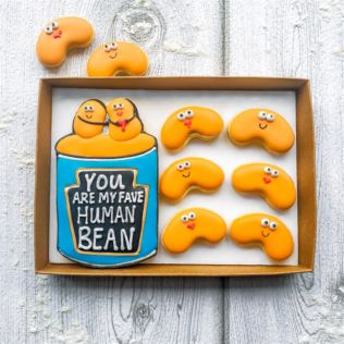 "You Are My Fave Human Bean" Hand-Iced Cookie Letterbox Gift Product Image