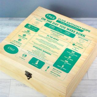 Personalised The Day You Were Born - 60th Birthday Keepsake Box Product Image