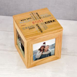 Personalised Likes Wooden Photo Box Product Image