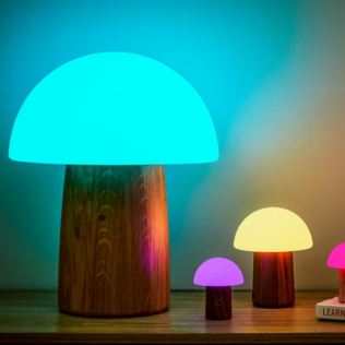 Wooden Mushroom Lamps Product Image
