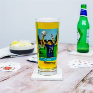 Personalised Photo Bar Pint Glass Product Image