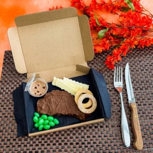All Chocolate Steak & Chips Dinner Product Image