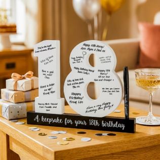 18th Birthday Signature Numbers Product Image