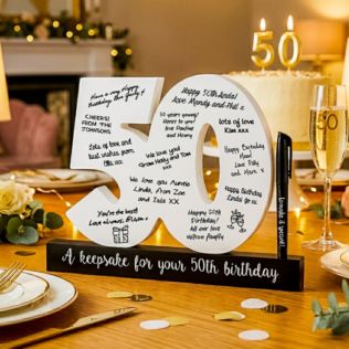 50th Birthday Signature Numbers Product Image