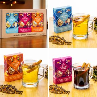 Mulling Spices Assortment Gift Pack for Wine, Cider & Gin. Product Image