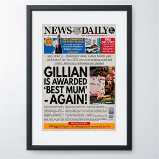 Personalised "Mother's Day" Newspaper Front Page Product Image