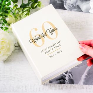Personalised 60th Birthday 6x4 Photo Album with Sleeves Product Image